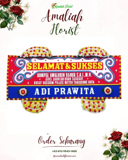 Papan Bunga Ucapan Selamat Janti